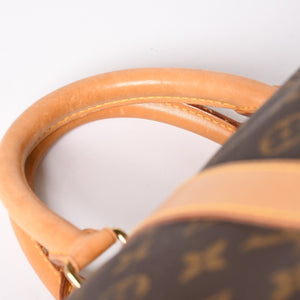極美品 LOUIS VUITTON ルイヴィトン キーポル55 ボストンバッグ M41414 モノグラム ブラウン ゴールド金具 中古 4a003185