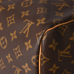 極美品 LOUIS VUITTON ルイヴィトン キーポル55 ボストンバッグ M41414 モノグラム ブラウン ゴールド金具 中古 4a003185