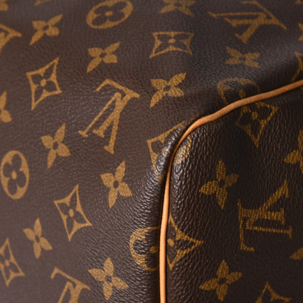 極美品 LOUIS VUITTON ルイヴィトン キーポル55 ボストンバッグ M41414 モノグラム ブラウン ゴールド金具 中古 4a003185