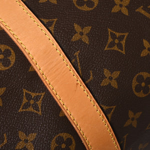 極美品 LOUIS VUITTON ルイヴィトン キーポル55 ボストンバッグ M41414 モノグラム ブラウン ゴールド金具 中古 4a003185