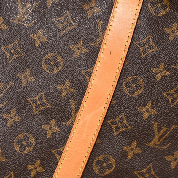 極美品 LOUIS VUITTON ルイヴィトン キーポル55 ボストンバッグ M41414 モノグラム ブラウン ゴールド金具 中古 4a003185