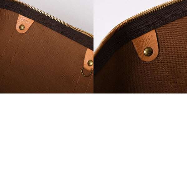 極美品 LOUIS VUITTON ルイヴィトン キーポル55 ボストンバッグ M41414 モノグラム ブラウン ゴールド金具 中古 4a003185
