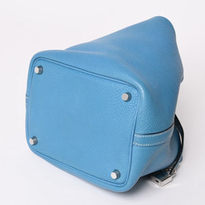 HERMES エルメス Picotin Lock PM ピコタンロックPM ハンドバッグ □K刻印 ブルージーン トリヨンクレマンス SV金具 美品 中古 4a003271