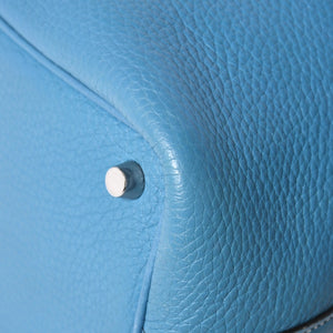 HERMES エルメス Picotin Lock PM ピコタンロックPM ハンドバッグ □K刻印 ブルージーン トリヨンクレマンス SV金具 美品 中古 4a003271