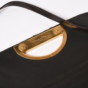 極美品 Christian Dior クリスチャンディオール ハラコ ワンショルダーバッグ MA-0010 マリスパール レオパード ガリアーノ期 中古 4a002924
