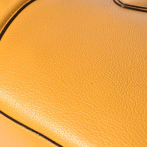 極美品 CELINE セリーヌ ラゲージ ミニショッパー ショルダーバッグ ハンドバッグ フィービー期 イエロー カーフスキン スエード ゴールド金具 S-AT-0114 S-CU-0114 廃盤 中古 4a002926
