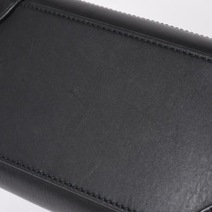 極美品 CELINE セリーヌ ラゲージマイクロショッパー ショルダーバッグ ハンドバッグ フィービー期 ブラック カーフスキン スエード ゴールド金具 廃盤 中古 4a002938
