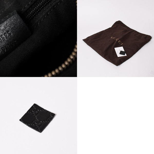 極美品 GUCCI グッチ アビー GGキャンバス ハンドバッグ ショルダーバッグ ブラック シルバー金具 190525 中古 4a002927