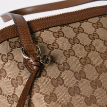 Load image into Gallery viewer, 極美品 GUCCI グッチ GGキャンバス ハンドバッグ トートバッグ ブラウン 449243 シルバー金具 中古 4a001087