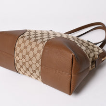 Load image into Gallery viewer, 極美品 GUCCI グッチ GGキャンバス ハンドバッグ トートバッグ ブラウン 449243 シルバー金具 中古 4a001087