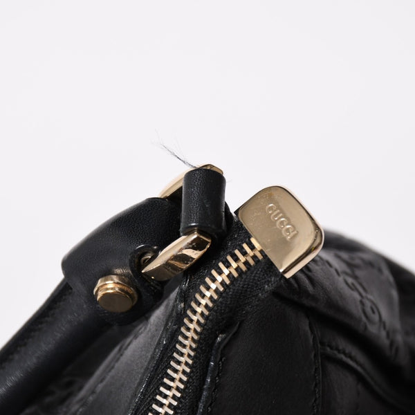 極美品 GUCCI グッチ アビー GGキャンバス ハンドバッグ ショルダーバッグ ブラック シルバー金具 190525 中古 4a002927