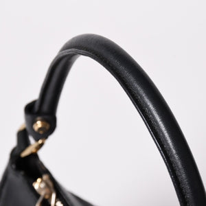 極美品 GUCCI グッチ アビー GGキャンバス ハンドバッグ ショルダーバッグ ブラック シルバー金具 190525 中古 4a002927