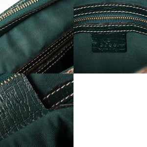 GUUCI グッチ Shoulder Bag ショルダーバッグ ホースビット 141506 ベージュ グリーン ゴールド金具 美品 中古 4a002073