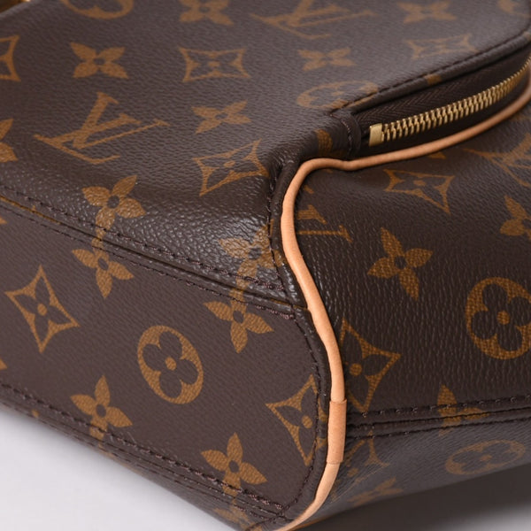 新品同様 LOUIS VUITTON ルイヴィトン エリプスPM ハンドバッグ M46196 モノグラム PVC レザー ブラウン ゴールド金具 新型 中古 4a002929