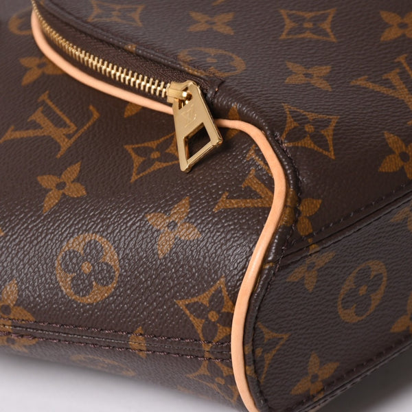 新品同様 LOUIS VUITTON ルイヴィトン エリプスPM ハンドバッグ M46196 モノグラム PVC レザー ブラウン ゴールド金具 新型 中古 4a002929