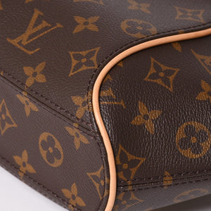 新品同様 LOUIS VUITTON ルイヴィトン エリプスPM ハンドバッグ M46196 モノグラム PVC レザー ブラウン ゴールド金具 新型 中古 4a002929