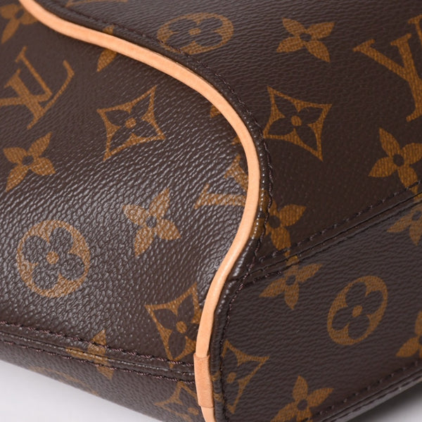 新品同様 LOUIS VUITTON ルイヴィトン エリプスPM ハンドバッグ M46196 モノグラム PVC レザー ブラウン ゴールド金具 新型 中古 4a002929