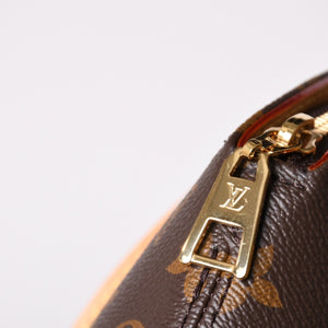 新品同様 LOUIS VUITTON ルイヴィトン エリプスPM ハンドバッグ M46196 モノグラム PVC レザー ブラウン ゴールド金具 新型 中古 4a002929