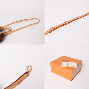 新品同様 LOUIS VUITTON ルイヴィトン エリプスPM ハンドバッグ M46196 モノグラム PVC レザー ブラウン ゴールド金具 新型 中古 4a002929