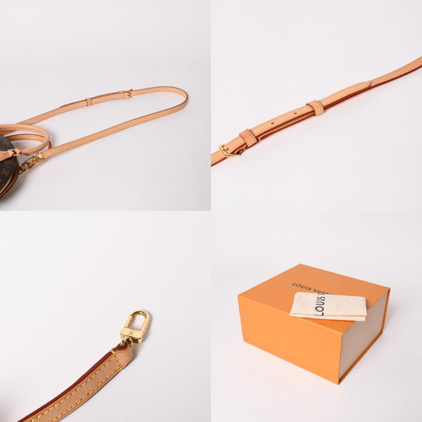 新品同様 LOUIS VUITTON ルイヴィトン エリプスPM ハンドバッグ M46196 モノグラム PVC レザー ブラウン ゴールド金具 新型 中古 4a002929