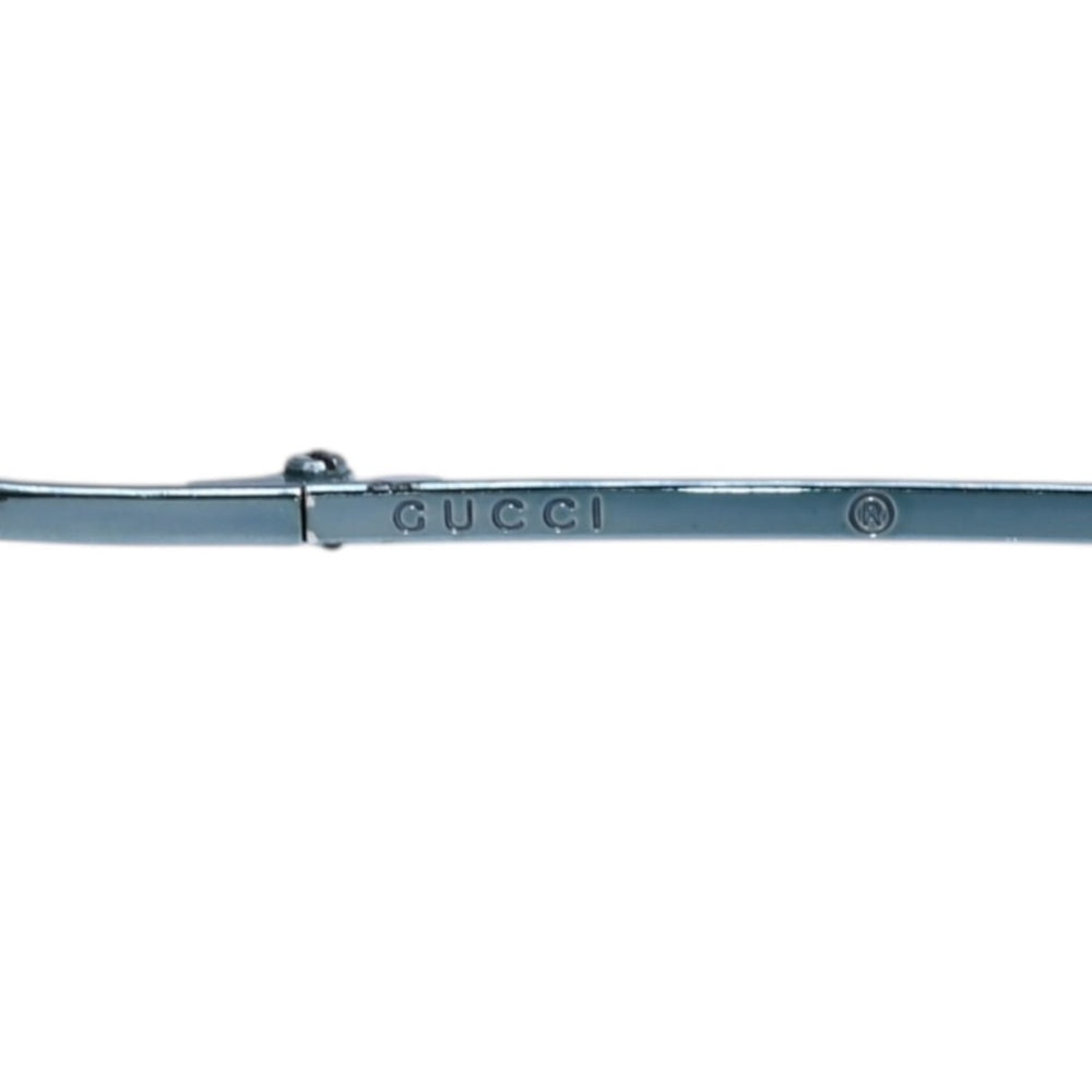 GUCCI Gucci Rimless Shield Sunglasses Metal Blue Light Blue Y2K Rhinestone GG Logo Tom Ford Period Gradient Lens GG2653/STRASS Good Condition Used 4a002960