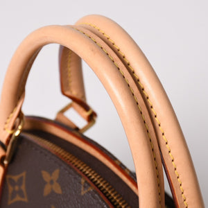 新品同様 LOUIS VUITTON ルイヴィトン エリプスPM ハンドバッグ M46196 モノグラム PVC レザー ブラウン ゴールド金具 新型 中古 4a002929