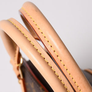新品同様 LOUIS VUITTON ルイヴィトン エリプスPM ハンドバッグ M46196 モノグラム PVC レザー ブラウン ゴールド金具 新型 中古 4a002929