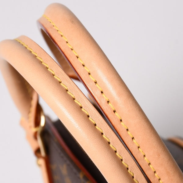 新品同様 LOUIS VUITTON ルイヴィトン エリプスPM ハンドバッグ M46196 モノグラム PVC レザー ブラウン ゴールド金具 新型 中古 4a002929