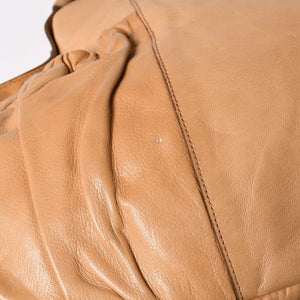 SAINT LAURENT サンローラン モンバサ ワンショルダーバッグ キャメル トムフォード ホーンハンドル 122402 205027 シルバー金具 美品 中古 4a002933