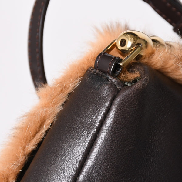 Christian Dior クリスチャンディオール ワンショルダーバッグ MA-0040 マリスパール ラパンファー レザー ガリアーノ期 美品 中古 4a003089