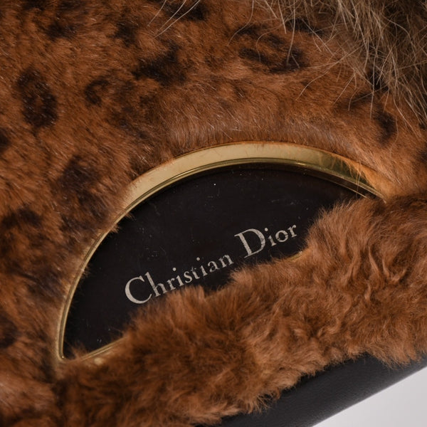 Christian Dior クリスチャンディオール ワンショルダーバッグ MA-0040 マリスパール ラパンファー レザー ガリアーノ期 美品 中古 4a003089