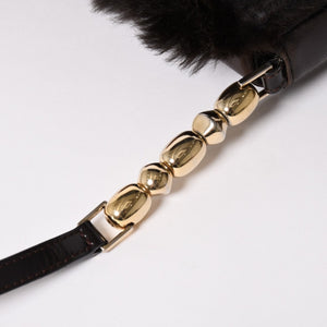 Christian Dior クリスチャンディオール ワンショルダーバッグ MA-0040 マリスパール ラパンファー レザー ガリアーノ期 美品 中古 4a003089