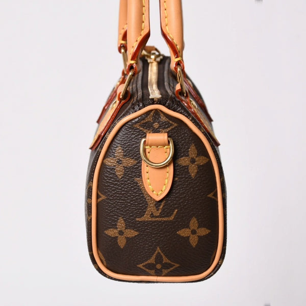 新品同様 LOUIS VUITTON ルイヴィトン ナノスピーディ ハンドバッグ 2WAYバッグ M81085 モノグラム 中古 4a003080