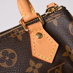 新品同様 LOUIS VUITTON ルイヴィトン ナノスピーディ ハンドバッグ 2WAYバッグ M81085 モノグラム 中古 4a003080