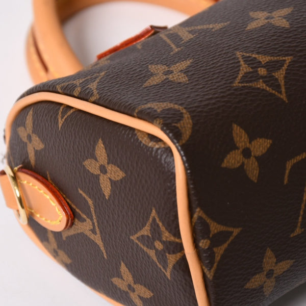 新品同様 LOUIS VUITTON ルイヴィトン ナノスピーディ ハンドバッグ 2WAYバッグ M81085 モノグラム 中古 4a003080