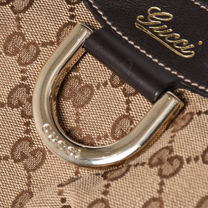 極美品 GUCCI グッチ 190525 アビー ハンドバッグ ゴールド金具 ブラウン ワンショルダー 肩掛け 中古 4a002937