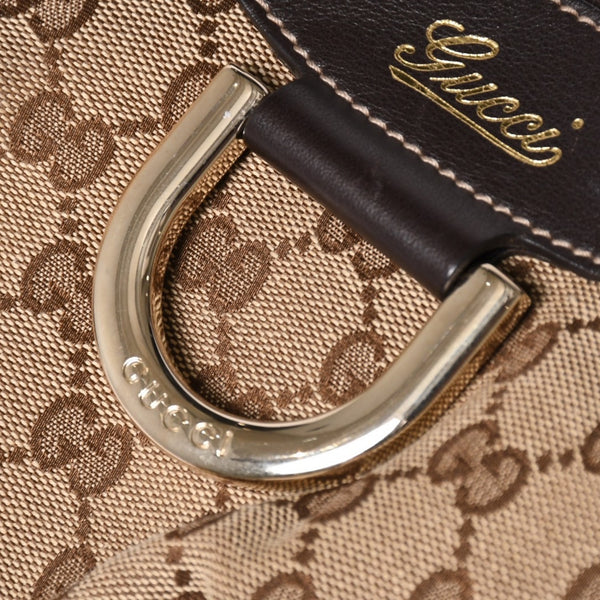 極美品 GUCCI グッチ 190525 アビー ハンドバッグ ゴールド金具 ブラウン ワンショルダー 肩掛け 中古 4a002937
