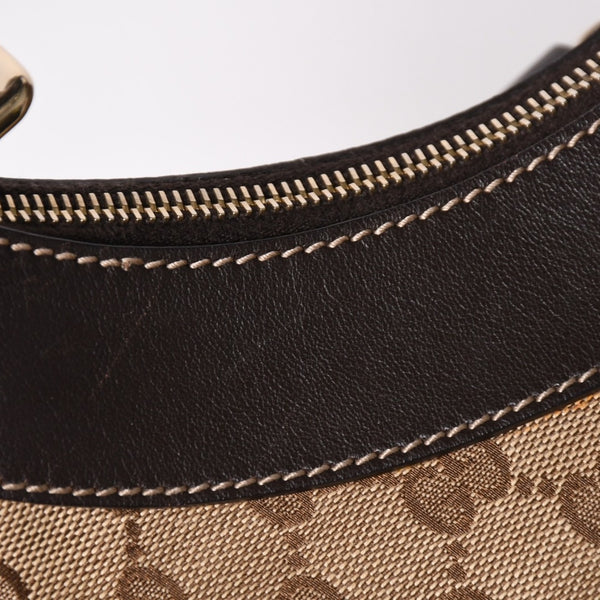 極美品 GUCCI グッチ 190525 アビー ハンドバッグ ゴールド金具 ブラウン ワンショルダー 肩掛け 中古 4a002937