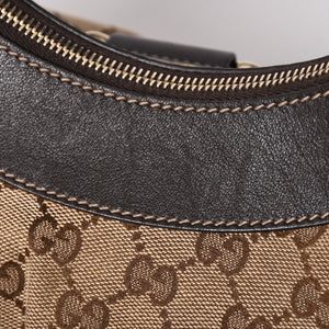 極美品 GUCCI グッチ 190525 アビー ハンドバッグ ゴールド金具 ブラウン ワンショルダー 肩掛け 中古 4a002937