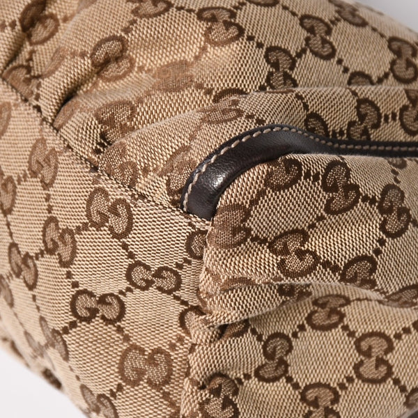 極美品 GUCCI グッチ 190525 アビー ハンドバッグ ゴールド金具 ブラウン ワンショルダー 肩掛け 中古 4a002937