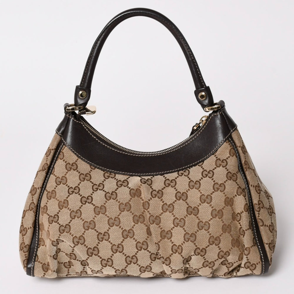 極美品 GUCCI グッチ 190525 アビー ハンドバッグ ゴールド金具 ブラウン ワンショルダー 肩掛け 中古 4a002937