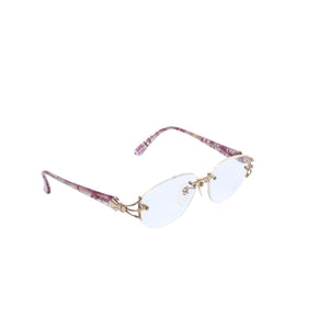 YVES SAINT LAURENT イヴサンローラン 度入りメガネ アイウェア 30-7722 サイズ54□15 132 ゴールド マルチカラー 良品 中古 4a002905