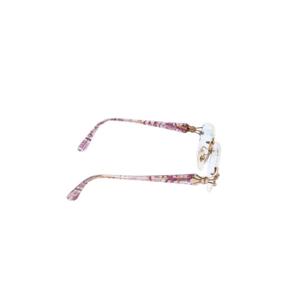 YVES SAINT LAURENT イヴサンローラン 度入りメガネ アイウェア 30-7722 サイズ54□15 132 ゴールド マルチカラー 良品 中古 4a002905