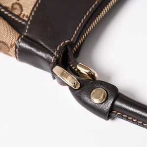 極美品 GUCCI グッチ 190525 アビー ハンドバッグ ゴールド金具 ブラウン ワンショルダー 肩掛け 中古 4a002937