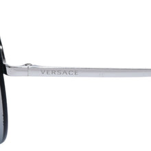 画像をギャラリービューアに読み込む, VERSACE ヴェルサーチ ラウンド サングラス アイウェア 2176 1000/5R サイズ59□18 135 メデューサ ピンク シルバー 美品 中古 4a002987