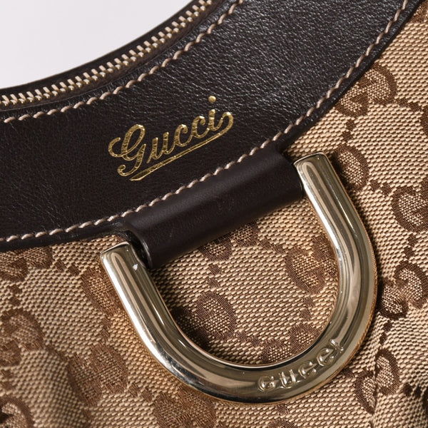 極美品 GUCCI グッチ 190525 アビー ハンドバッグ ゴールド金具 ブラウン ワンショルダー 肩掛け 中古 4a002937
