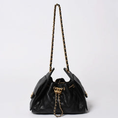 極美品 CHANEL シャネル CHANEL 25 ミニ チェーンショルダーバッグ AS5631 ランダム番台 ココマーク キャビアスキン 中古 4a007215