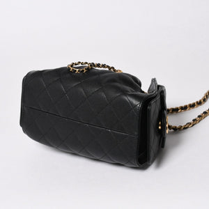 極美品 CHANEL シャネル CHANEL 25 ミニ チェーンショルダーバッグ AS5631 ランダム番台 ココマーク キャビアスキン 中古 4a007215