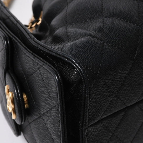 極美品 CHANEL シャネル CHANEL 25 ミニ チェーンショルダーバッグ AS5631 ランダム番台 ココマーク キャビアスキン 中古 4a007215