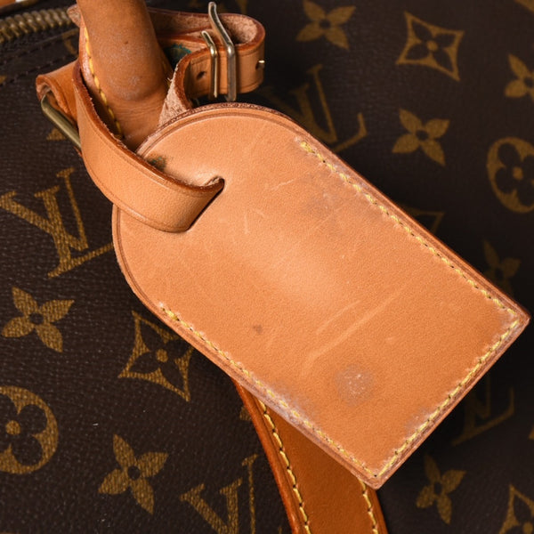 LOUIS VUITTON ルイヴィトン キーポル バンドリエール 50 ボストンバッグ M41416 モノグラム PVC ヌメ革 美品 中古 4a002949